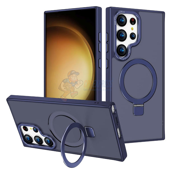 Samsung Galaxy S23 Ultra Shockproof Magnetic Case With Invisible Stand Holder