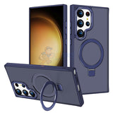 Samsung Galaxy S23 Ultra Shockproof Magnetic Case With Invisible Stand Holder