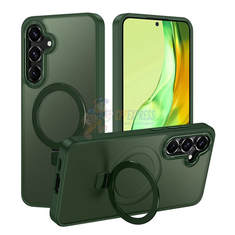 Samsung Galaxy S24 Plus Shockproof Magnetic Case With Invisible Stand Holder