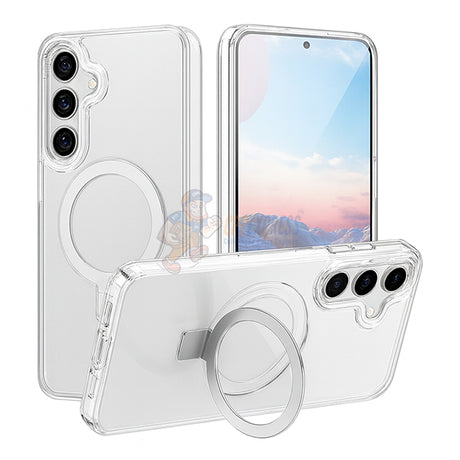 Samsung Galaxy S24 Plus Shockproof Magnetic Case With Invisible Stand Holder