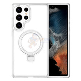 Samsung Galaxy S24 Ultra Shockproof Magnetic Case With Invisible Stand Holder