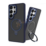 Samsung Galaxy S25 Ultra Shockproof Magnetic Case With Invisible Stand Holder