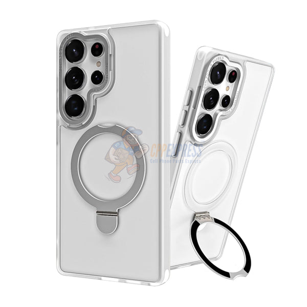 Samsung Galaxy S25 Ultra Shockproof Magnetic Case With Invisible Stand Holder