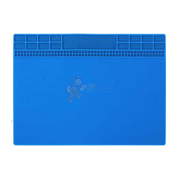 Silicone Repair Mat, Magnetic Soldering Mat Heat Insulation Electronics Repair Mat (Small) - Blue