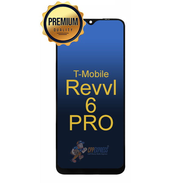 T-Mobile Revvl 6 Pro LCD Touch Screen Digitizer Assembly Without Frame - Black
