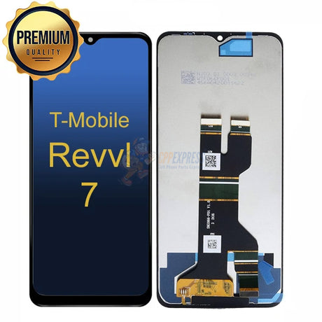 T-Mobile Revvl 7 LCD Touch Screen Digitizer Assembly without Frame - Black