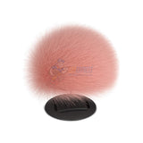 Tzumi Nuckees Trends Fuzzy Pom Magnetic Phone Grip and Stand Rose Gold