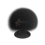 Tzumi Nuckees Trends Fuzzy Pom Magnetic Phone Grip and Stand Gray