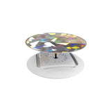 Tzumi Nuckees Gels Phone Grip and Stand Diamond Crystal White Holographic