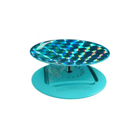 Tzumi Nuckees Gels Phone Grip Stand Holographic Teal