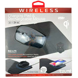 Tzumi Wireless Charging Mouse Pad and Rechargeable Mouse