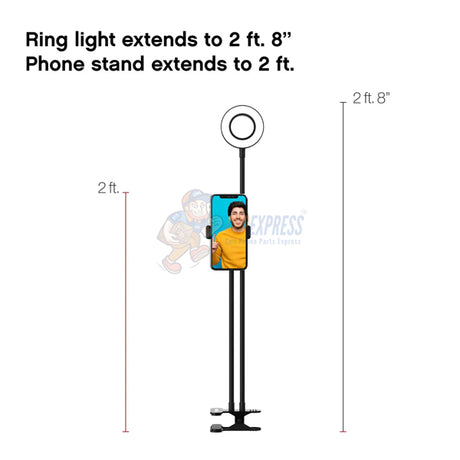 Tzumi On Air Flex Duo 3.5 inches LED Ring Light and Phone Mount