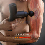 Tzumi FitRX 6-Speed Percussion Muscle Massager Gun 7631WM