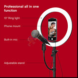 Tzumi On Air Halo Light Pro LED Ring Light with Tripod for Smartphone