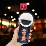 Tzumi On Air LED Selfie Ring Light with Universal Smart Phone Clip Multi-Color