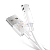 USB Type A to USB Type-C Fast Quick Charging Data Cable - White