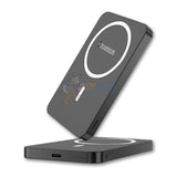 Warrior Power Vault Slim 5000mah Magnetic Wireless Portable Power Bank - Black