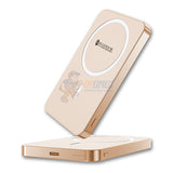 Warrior Power Vault Slim 5000mah Magnetic Wireless Portable Power Bank - Gold