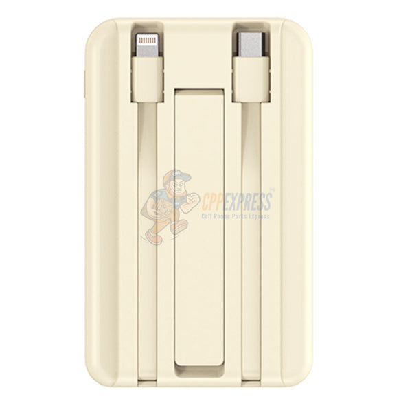 Warrior 10000mAh Dual-Cable Magsafe Magnetic Power Bank with Stand