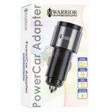 Warrior PowerCar Adapter 38W Dual Fast Car Charger USB-A / Type-C - Black