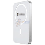Warrior Power Vault Slim 5000mah Magnetic Wireless Portable Power Bank - Silver