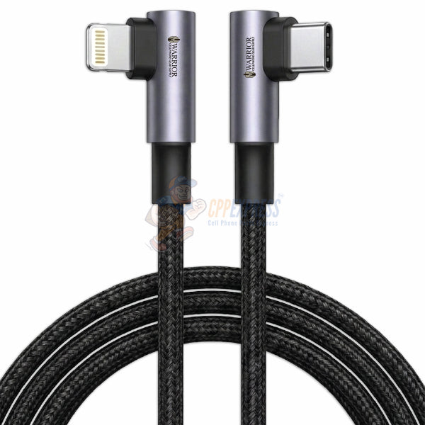 Warrior USB-C to Lightning 10FT Premium Braided 30W Fast Charging Data Sync Cable