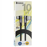 Warrior USB-C to USB-A 10FT Premium Braided 65W Fast Charging Data Sync Cable