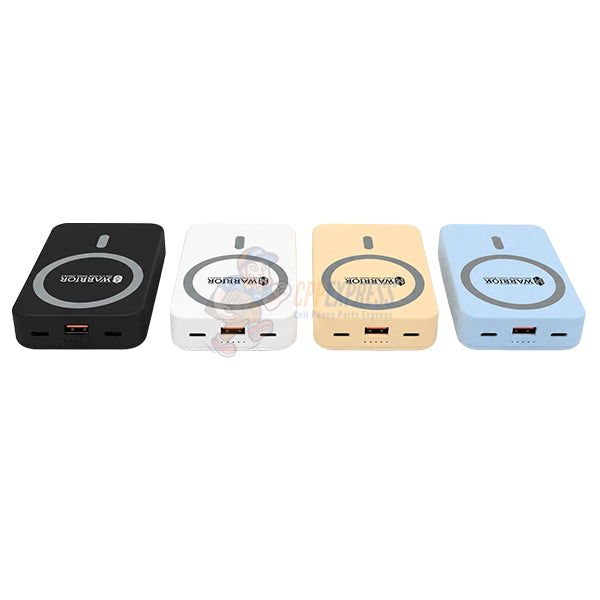 Warrior 10000mAh Dual-Cable Magsafe Magnetic Power Bank with Stand