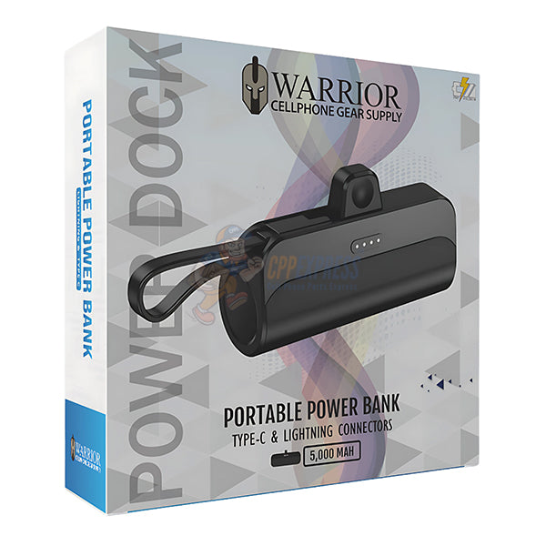 Warrior 5000mAh Wireless Charger Capsule USB-C Portable Power Bank Charger
