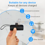 Warrior 5000mAh Wireless Charger Capsule USB-C Portable Power Bank Charger