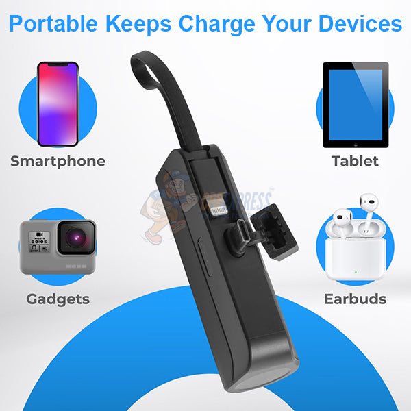 Warrior 5000mAh Wireless Charger Capsule USB-C Portable Power Bank Charger