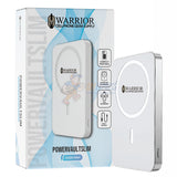 Warrior Power Vault Slim 5000mah Magnetic Wireless Portable Power Bank - Silver