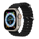 Wavy Silicone Strap for Apple Watch Series 10 46mm / 42mm / 44mm / 45mm / 49mm