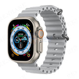 Wavy Silicone Strap for Apple Watch Series 10 46mm / 42mm / 44mm / 45mm / 49mm