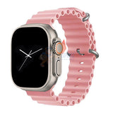 Wavy Silicone Strap for Apple Watch Series 10 46mm / 42mm / 44mm / 45mm / 49mm