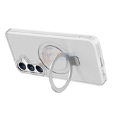Samsung Galaxy S23 Plus Shockproof Magnetic Case With Invisible Stand Holder - White