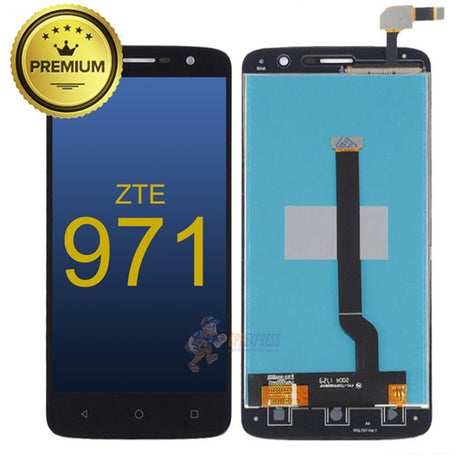 ZTE 971 LCD Touch Screen Digitizer with Assembly - Black