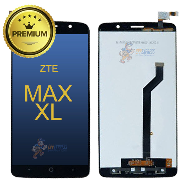 ZTE-Max-XL-LCD-Complete-wOut-Frame-Black