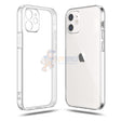 iPhone 12 Clear Transparent Soft Silicone Gel Liquid TPU Slim Back Cover Case