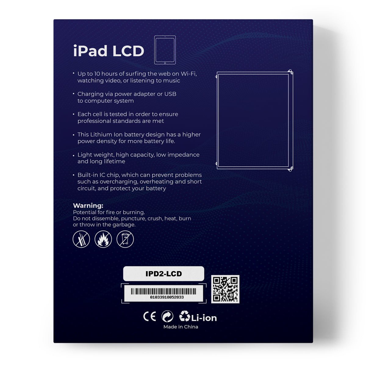 iPad 2 Premium LCD Display Screen Replacement - 2nd Gen