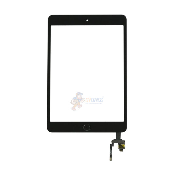 iPad Mini 3 Compatible Touch Screen Digitizer With Home Button - Black