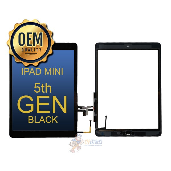 iPad Mini 5th Generation - LCD Display Touch Screen Digitizer Complete Assembly - Black