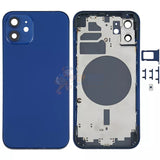 iPhone 12 Battery Back Door - Perfect Fit Premium Back Cover Case Housing - Blue