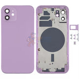 iPhone 12 Battery Back Door - Perfect Fit Premium Back Cover Case Housing - Purple