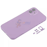 iPhone 12 Battery Back Door - Perfect Fit Premium Back Cover Case Housing - Purple