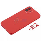 iPhone 12 Battery Back Door - Perfect Fit Premium Back Cover Case Housing - Red