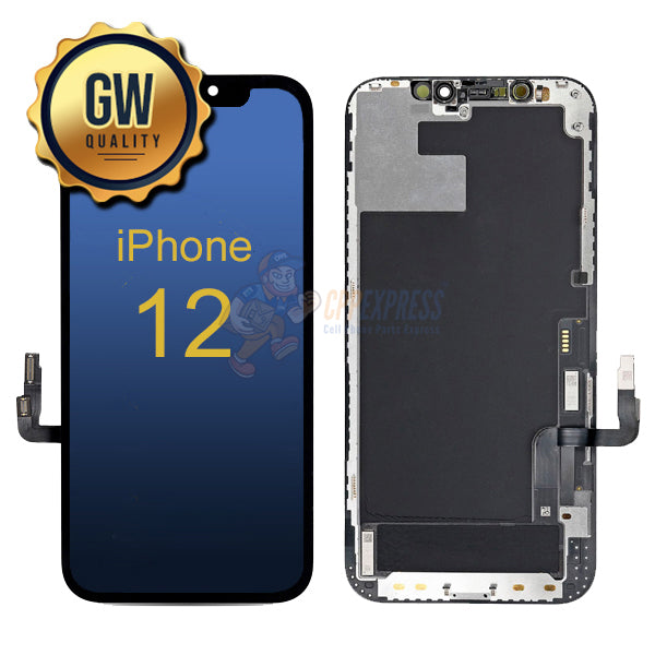 iPhone 12 Hard OLED Display Touch Screen Digitizer Assembly GW Black