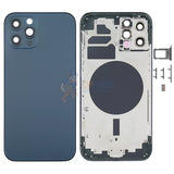 iPhone 12 Pro Battery Back Door - Perfect Fit Premium Back Cover Case Housing - Blue