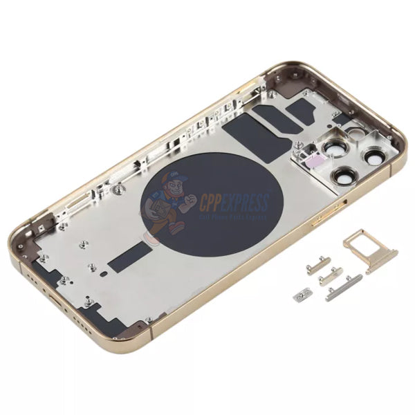 iPhone 12 Pro Battery Back Door - Perfect Fit Premium Back Cover Case Housing - Gold