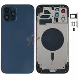 iPhone 12 Pro Max Battery Back Door - Perfect Fit Premium Back Cover Case Housing - Blue